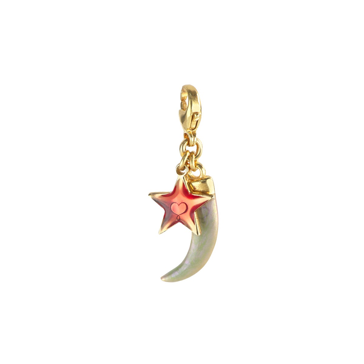 COMPONENTE CON CORNO E STELLA SMALTO PENDENTI