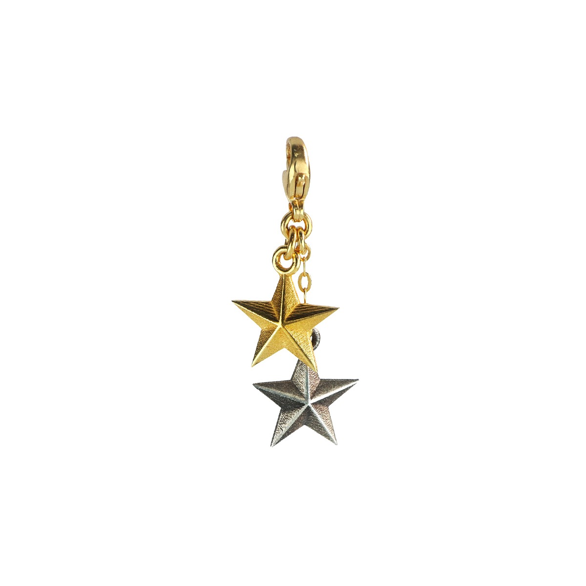 COMPONENTE CON 2 STELLE TRIDIMENSIONALI PENDENTI